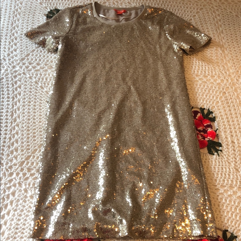 Joe Fresh Gold Sequin Dress
